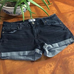 Paige| Jimmy Jimmy Shorts| Dark Wash| Woodson Cut